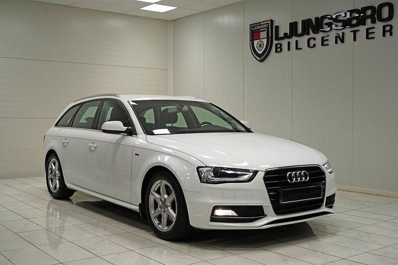 Vit Begagnad 2015 Audi A4 S-Line Kombi | 174 800 kr (Marknadspris) - Bild 1/4