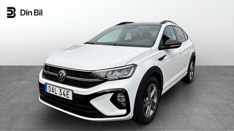 Vit (pure white deep black pea) Begagnad 2022 VW Taigo R-line SUV | 229 900 kr (Marknadspris) - Bild 1/4