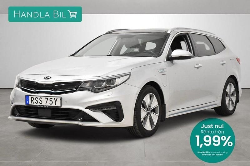 Grå Begagnad 2018 Kia Optima Hybrid 2 Sedan | 229 900 kr (Lite dyr) - Bild 1/3