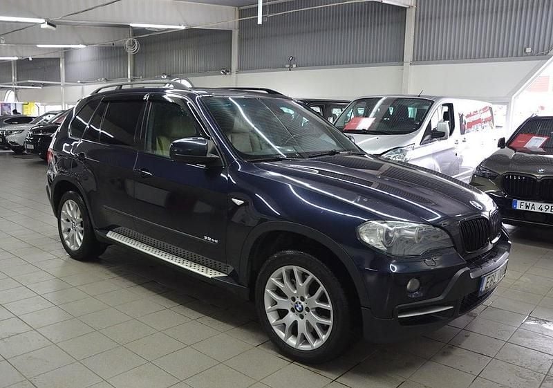 Begagnad BMW X5 Sport Line 286 HK (210 kW) 2008 Blå SUV