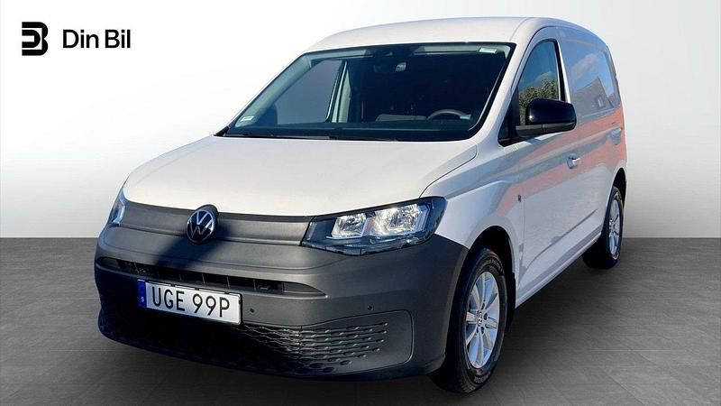 Vit (candyvit) Begagnad 2024 VW Caddy Minibuss | 249 900 kr (Bra pris) - Bild 1/4