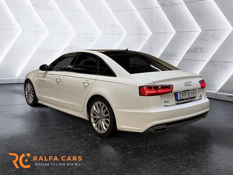 Begagnad Audi A6 S-Line 190 HK (139 kW) 2017 Vit Sedan