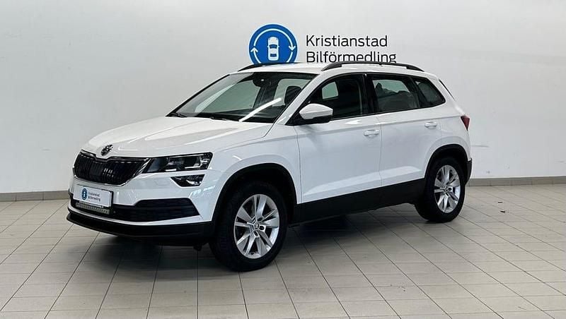Vit Begagnad 2020 Skoda Karoq Ambition SUV | 239 500 kr (Bra pris) - Bild 1/4