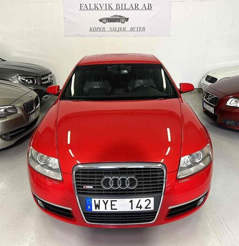 Röd Begagnad 2006 Audi A6 S-Line Sedan | 39 900 kr (Dyr) - Bild 1/4