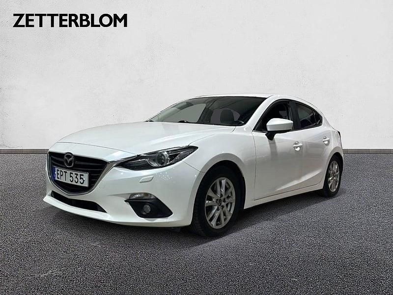 Vit Begagnad 2014 Mazda 3 Halvkombi | 96 900 kr (Dyr) - Bild 1/4