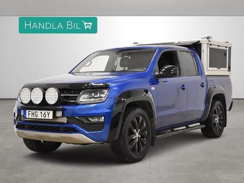 Blå Begagnad 2020 VW Amarok Aventura Pickup | 459 900 kr (Dyr) - Bild 1/4