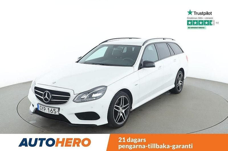 Vit Begagnad 2015 Mercedes E220 Avantgarde Kombi | 268 000 kr (Marknadspris) - Bild 1/4
