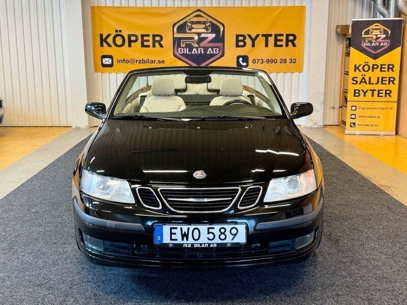 Svart Begagnad 2006 Saab 9-3 Cabriolet Vector Cab | 94 900 kr (Marknadspris) - Bild 1/4