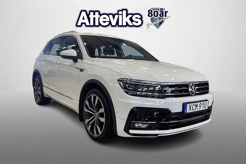 Vit Begagnad 2019 VW Tiguan Highline SUV | 299 900 kr (Marknadspris) - Bild 1/4