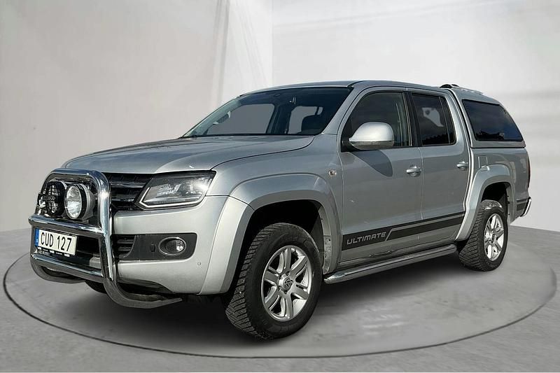 Silver Begagnad 2015 VW Amarok Ultimate Pickup | 169 000 kr - Bild 1/4