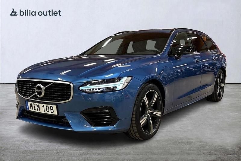 Blå Begagnad 2020 Volvo V90 R-Design Kombi | 324 900 kr (Bra pris) - Bild 1/3