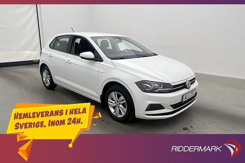 Vit Begagnad 2019 VW Polo Halvkombi | 134 800 kr (Marknadspris) - Bild 1/3