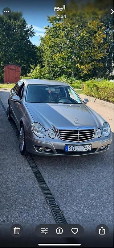 Silver Begagnad 2007 Mercedes E200 Avantgarde Sedan | 95 000 kr (Lite dyr) - Bild 1/3