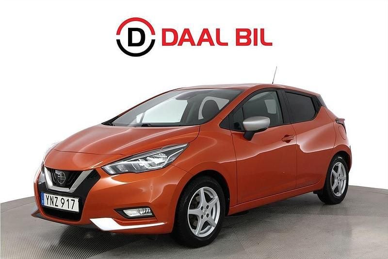 Begagnad Nissan Micra Acenta 71 HK (52 kW) 2017 Orange Halvkombi