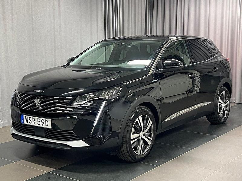 Svart Begagnad 2022 Peugeot 3008 Allure SUV | 279 700 kr (Marknadspris) - Bild 1/4