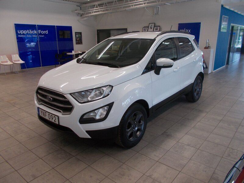 Vit (frozen white) Begagnad 2018 Ford Ecosport SUV | 144 400 kr (Dyr) - Bild 1/4