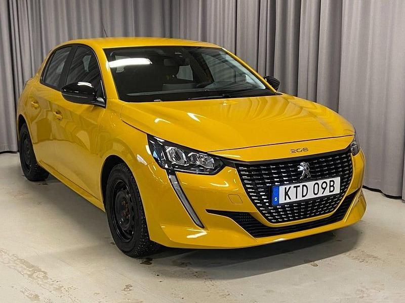 Gul Begagnad 2022 Peugeot 208 Active Halvkombi | 179 900 kr (Marknadspris) - Bild 1/3