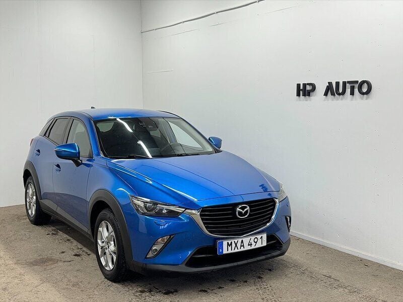 Blå Begagnad 2015 Mazda CX-3 Vision SUV | 127 000 kr (Marknadspris) - Bild 1/4