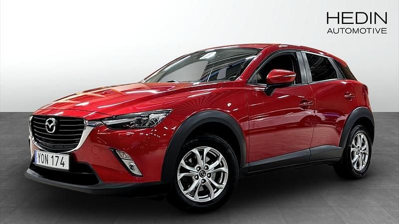 Röd (red) Begagnad 2017 Mazda CX-3 SUV | 135 000 kr (Marknadspris) - Bild 1/4