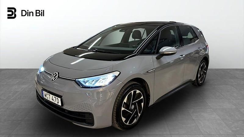 Begagnad VW ID.3 Pro 150 kW (204 HK) 2022 Grå Halvkombi