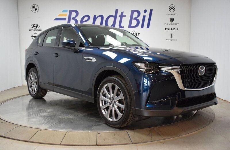 Blå Ny 2024 Mazda CX-60 Exclusive-Line SUV | 549 500 kr (Superpris) - Bild 1/3