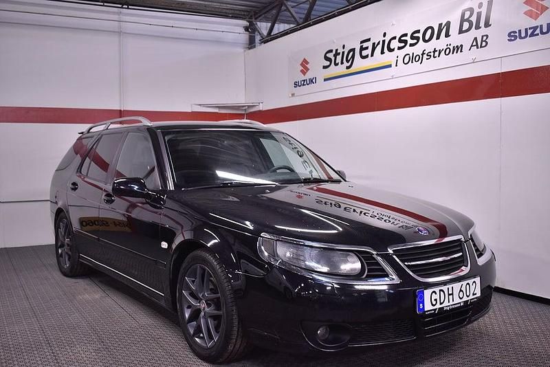 Svart Begagnad 2007 Saab 9-5 Aero Kombi | 63 500 kr (Dyr) - Bild 1/4
