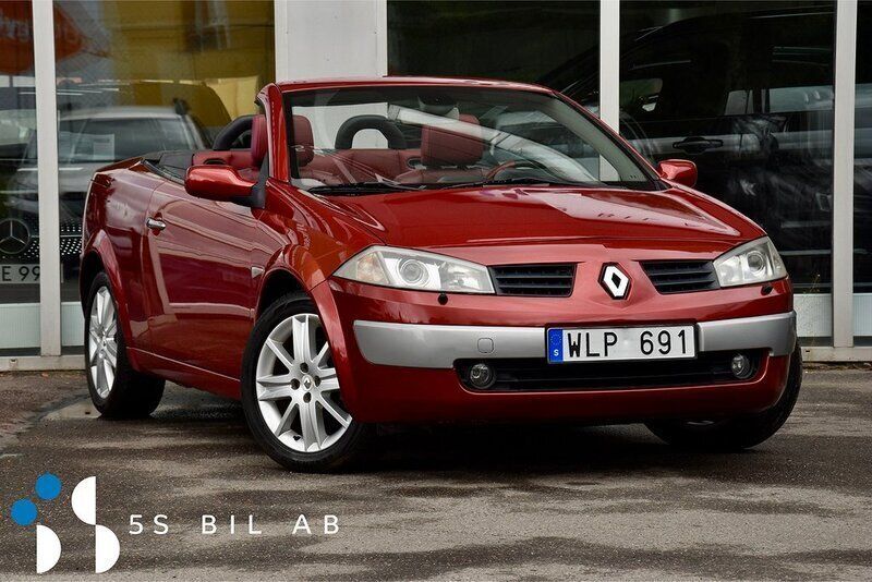 Röd Begagnad 2004 Renault Mégane Cabriolet Cab | 37 900 kr (Marknadspris) - Bild 1/4
