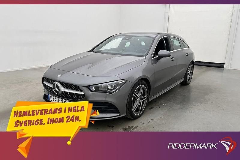 Mörkgrå Begagnad 2021 Mercedes CLA200 AMG Kombi | 284 700 kr (Bra pris) - Bild 1/3
