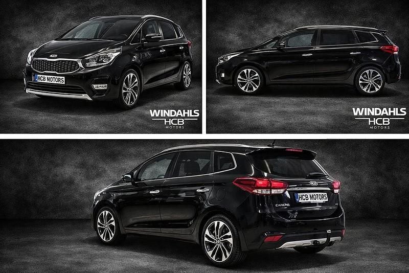 Begagnad Kia Carens Advance 143 HK (105 kW) 2017 Svart Minibuss