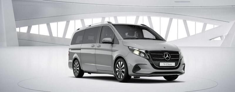 Grå Ny 2024 Mercedes V220 Style Minibuss | 543 696 kr - Bild 1/4