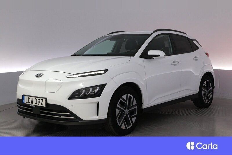 Vit Begagnad 2022 Hyundai Kona Essential SUV | 206 900 kr (Bra pris) - Bild 1/3