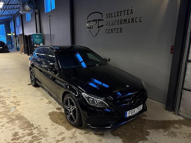 Begagnad Mercedes C220 AMG 170 HK (125 kW) 2017 Svart Kombi