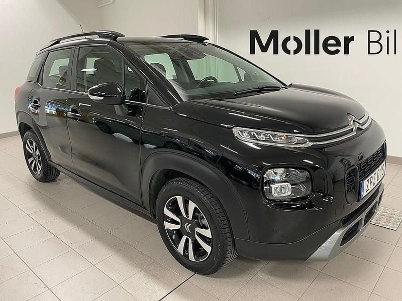 Svart Begagnad 2020 Citroën C3 Aircross PureTech SUV | 123 900 kr (Marknadspris) - Bild 1/3