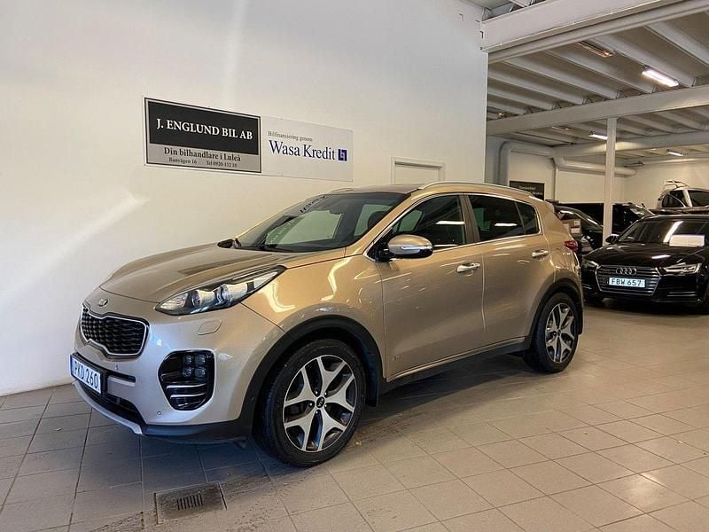 Gul Begagnad 2017 Kia Sportage GT-Line SUV | 189 900 kr (Marknadspris) - Bild 1/4