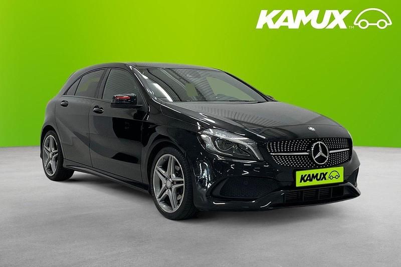 Svart Begagnad 2017 Mercedes A180 AMG Halvkombi | 169 700 kr (Marknadspris) - Bild 1/3