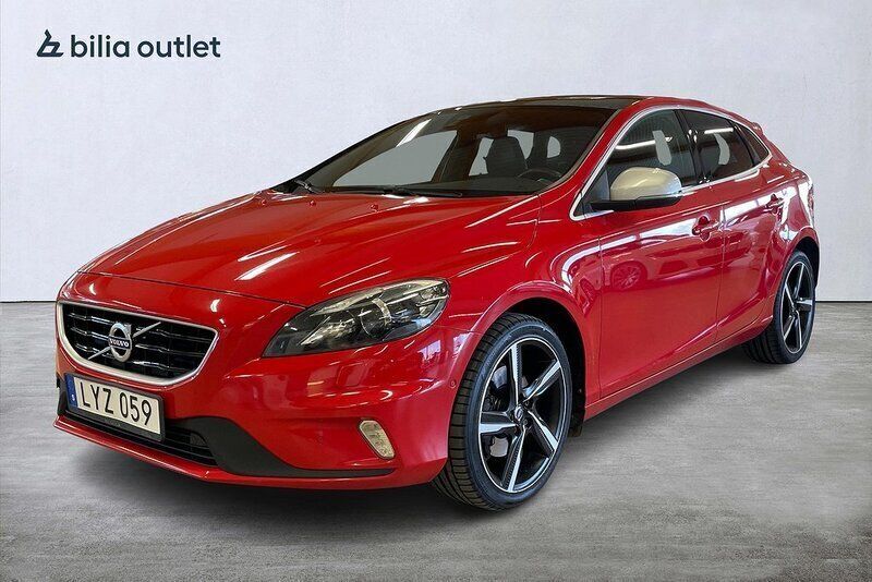 Röd Begagnad 2015 Volvo V40 R-Design Kombi | 159 900 kr (Marknadspris) - Bild 1/3