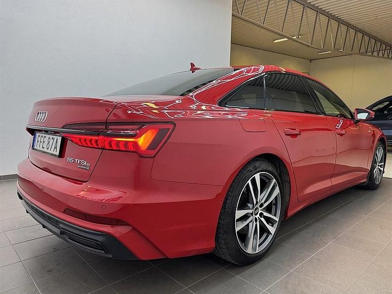 Begagnad Audi A6 S-Line 367 HK (269 kW) 2021 Röd Sedan