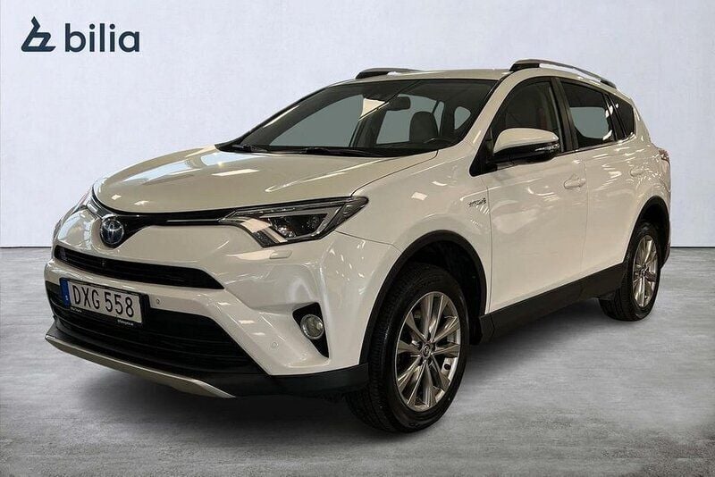 Vit Begagnad 2016 Toyota RAV4 Hybrid Executive SUV | 219 900 kr (Marknadspris) - Bild 1/3