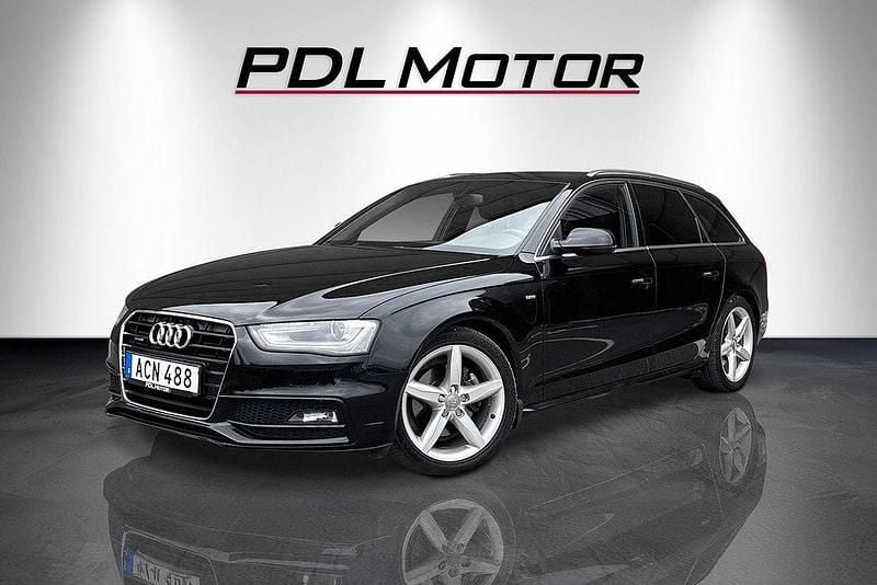 Svart Begagnad 2014 Audi A4 S-Line Kombi | 159 900 kr (Marknadspris) - Bild 1/4