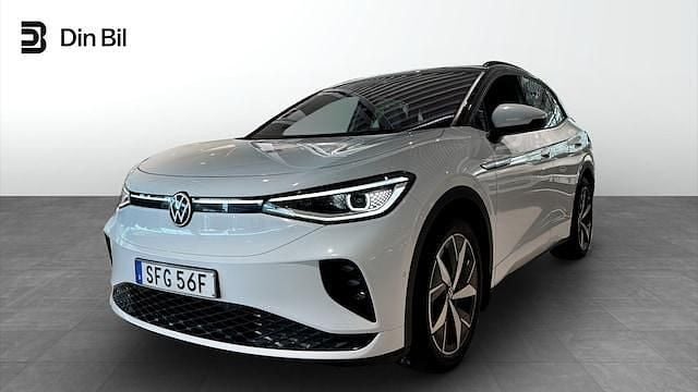 Vit (glacier white metallic bl) Begagnad 2022 VW ID.4 GTX SUV | 339 900 kr (Superpris) - Bild 1/4