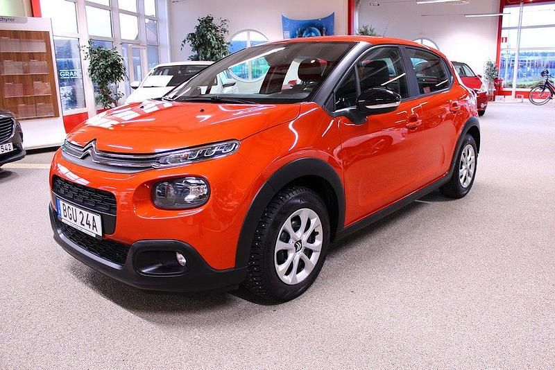 Orange Begagnad 2019 Citroën C3 Halvkombi | 119 000 kr (Marknadspris) - Bild 1/4