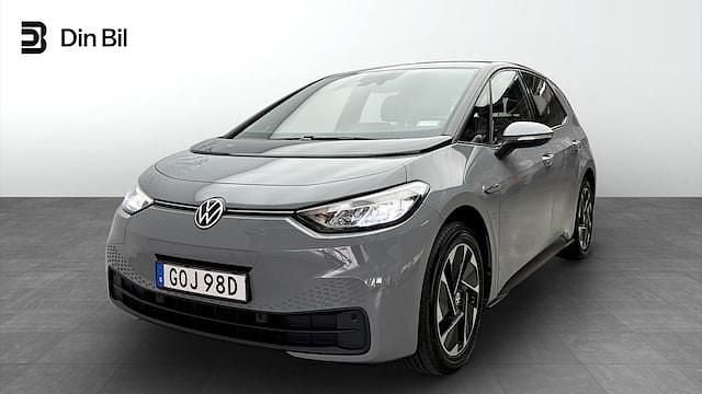 Grå (moonstone grey black) Begagnad 2022 VW ID.3 Comfortline Halvkombi | 239 900 kr (Superpris) - Bild 1/4