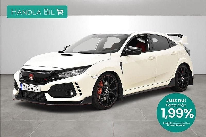 Vit Begagnad 2017 Honda Civic Type R Halvkombi | 359 900 kr (Marknadspris) - Bild 1/3
