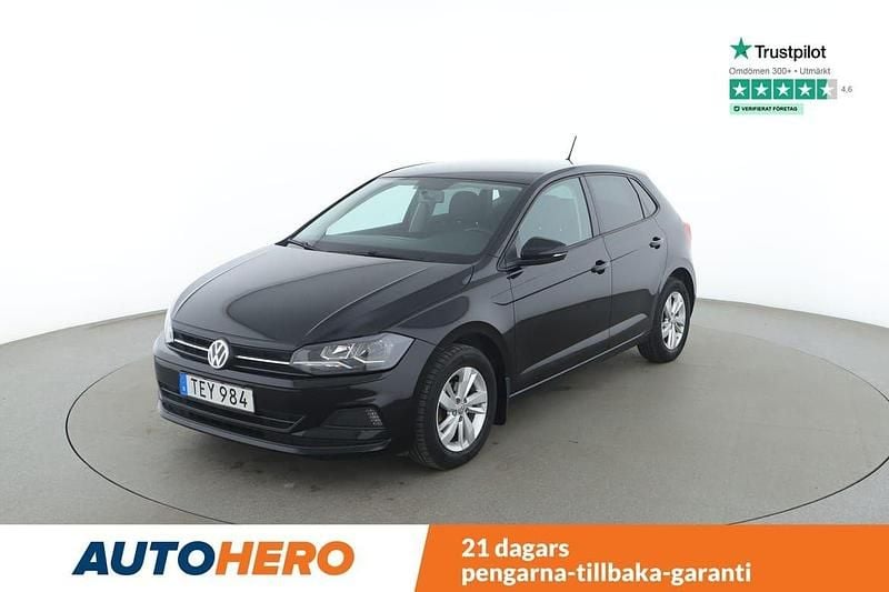 Svart Begagnad 2018 VW Polo Halvkombi | 127 000 kr (Marknadspris) - Bild 1/4