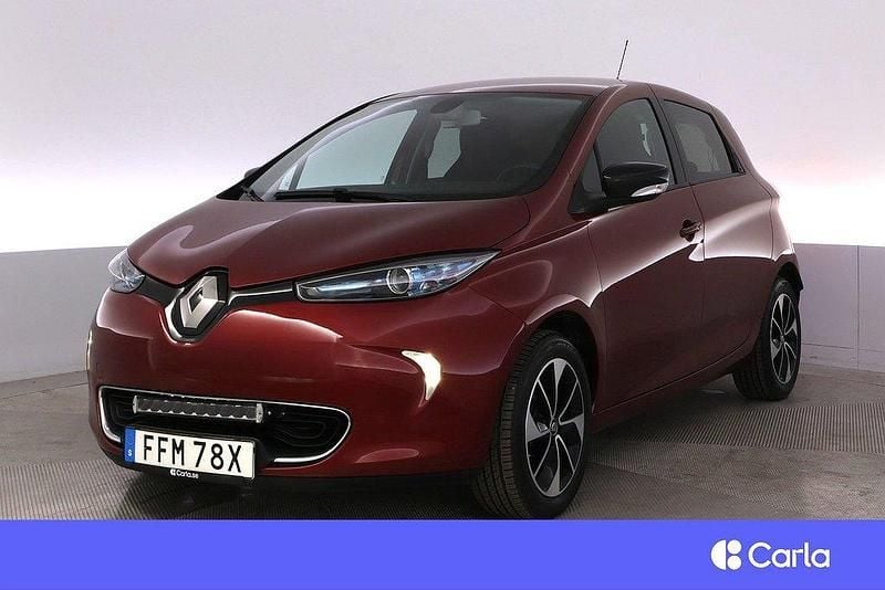 Mörkröd Begagnad 2019 Renault Zoe Intens Halvkombi | 117 900 kr (Marknadspris) - Bild 1/4