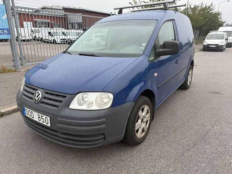 Mörkblå (blå) Begagnad 2007 VW Caddy Minibuss | 30 000 kr (Superpris) - Bild 1/4