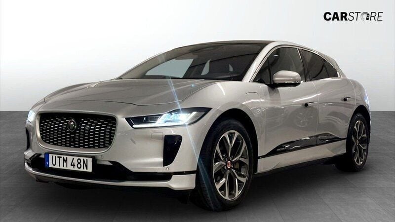 Grå Begagnad 2021 Jaguar I-Pace SUV | 419 900 kr (Lite dyr) - Bild 1/4