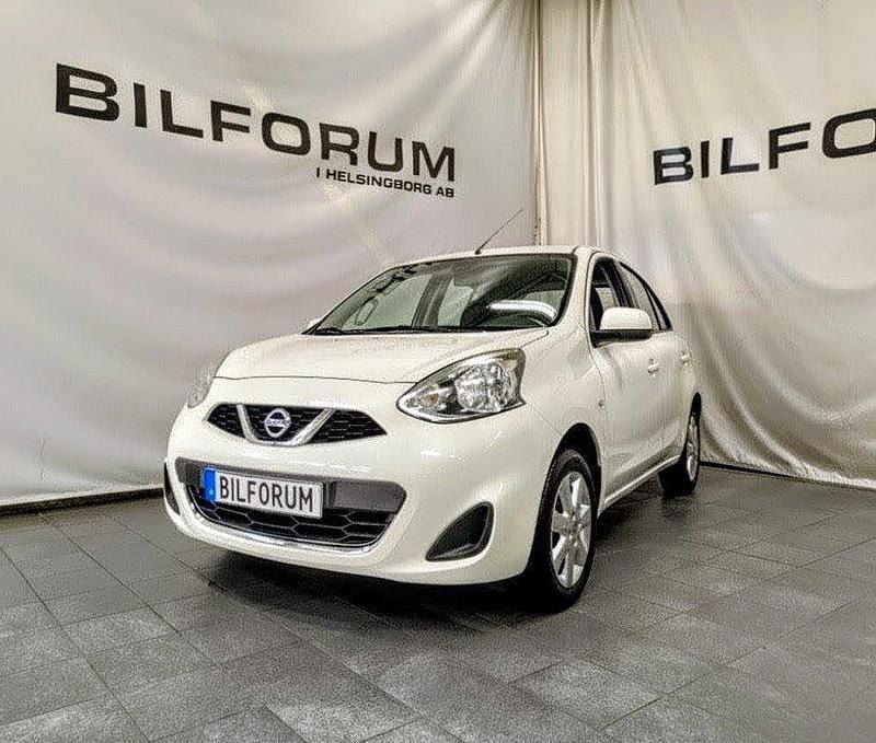 Vit Begagnad 2016 Nissan Micra Acenta Halvkombi | 74 900 kr (Lite dyr) - Bild 1/4