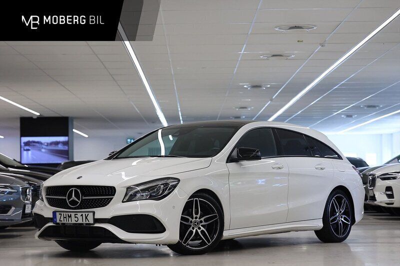 Vit Begagnad 2019 Mercedes CLA180 Shooting Brake AMG line Kombi | 239 900 kr - Bild 1/1