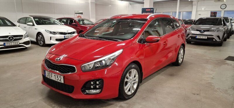 Röd Begagnad 2016 Kia Ceed GT-Line Kombi | 110 000 kr (Marknadspris) - Bild 1/4